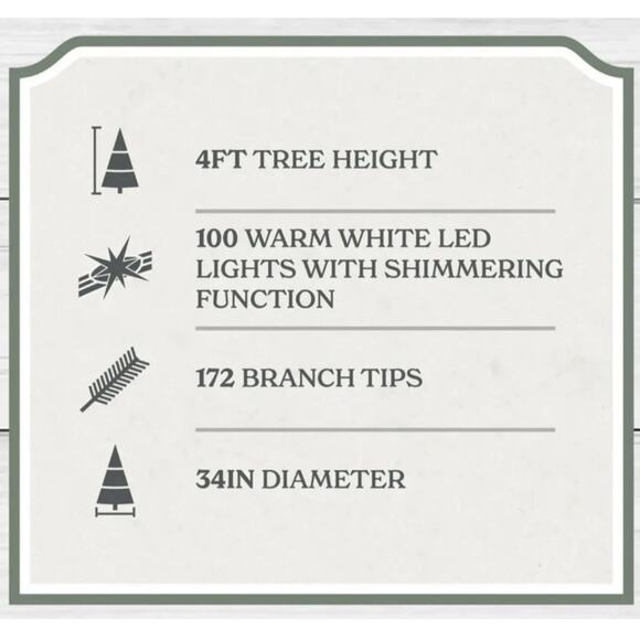 VIRAL NWT NIB My Texas House 4’ Lighted Christmas Tree Walmart Lighted Tree - Picture 2 of 5